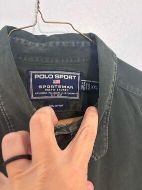 Polo Sport Sportsman Ralph Lauren Olive Button-Up Shirt XXL